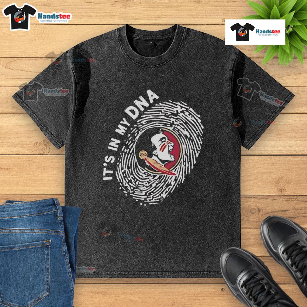 Original Florida State Seminoles In My Dna Washed T Shirt Original Florida State Seminoles In My DNA washed t-shirt featuring vibrant team colors and logo for FSU fans.