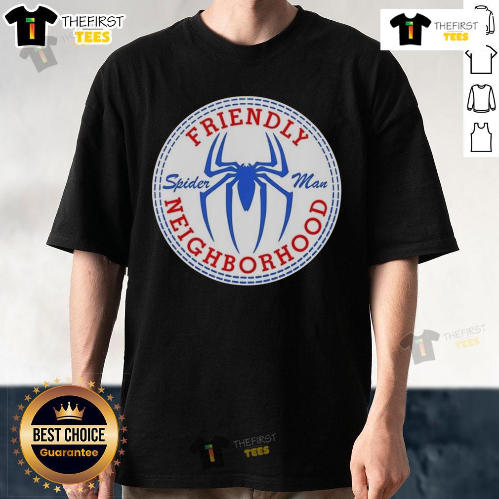 Original Friendly Neighbor Spider Man Logo T Shirt Original Friendly Neighbor Spider Man Logo T-Shirt featuring a vibrant Spidey logo on a stylish tee.