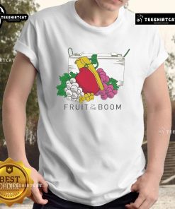 Original Fruits Of The Boom T-Shirt featuring vibrant fruit graphics and a stylish design for casual wear.