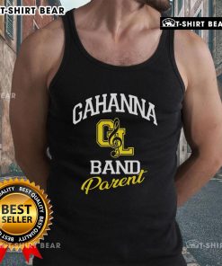 Alt Text: Original Gahanna Band Parent Triblend Logo Tank Top featuring a stylish design for proud band supporters.