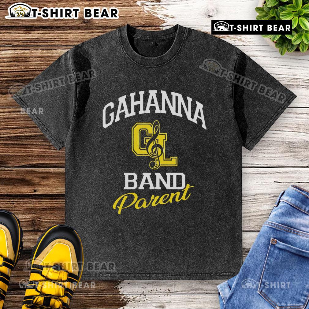 Original Gahanna Band Parent Triblend Logo Washed T Shirt Alt Text: Original Gahanna Band Parent triblend logo washed t-shirt in soft fabric, perfect for showing band support.
