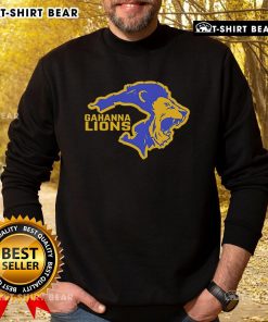 Alt Text: Original Gahanna Double Lion Logo Sweatshirt featuring bold lion graphics on a cozy fabric, perfect for fans and casual wear.