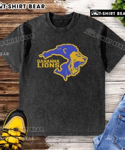 Alt Text: Original Gahanna Double Lion Logo washed t-shirt featuring a vintage design and soft fabric for casual wear.