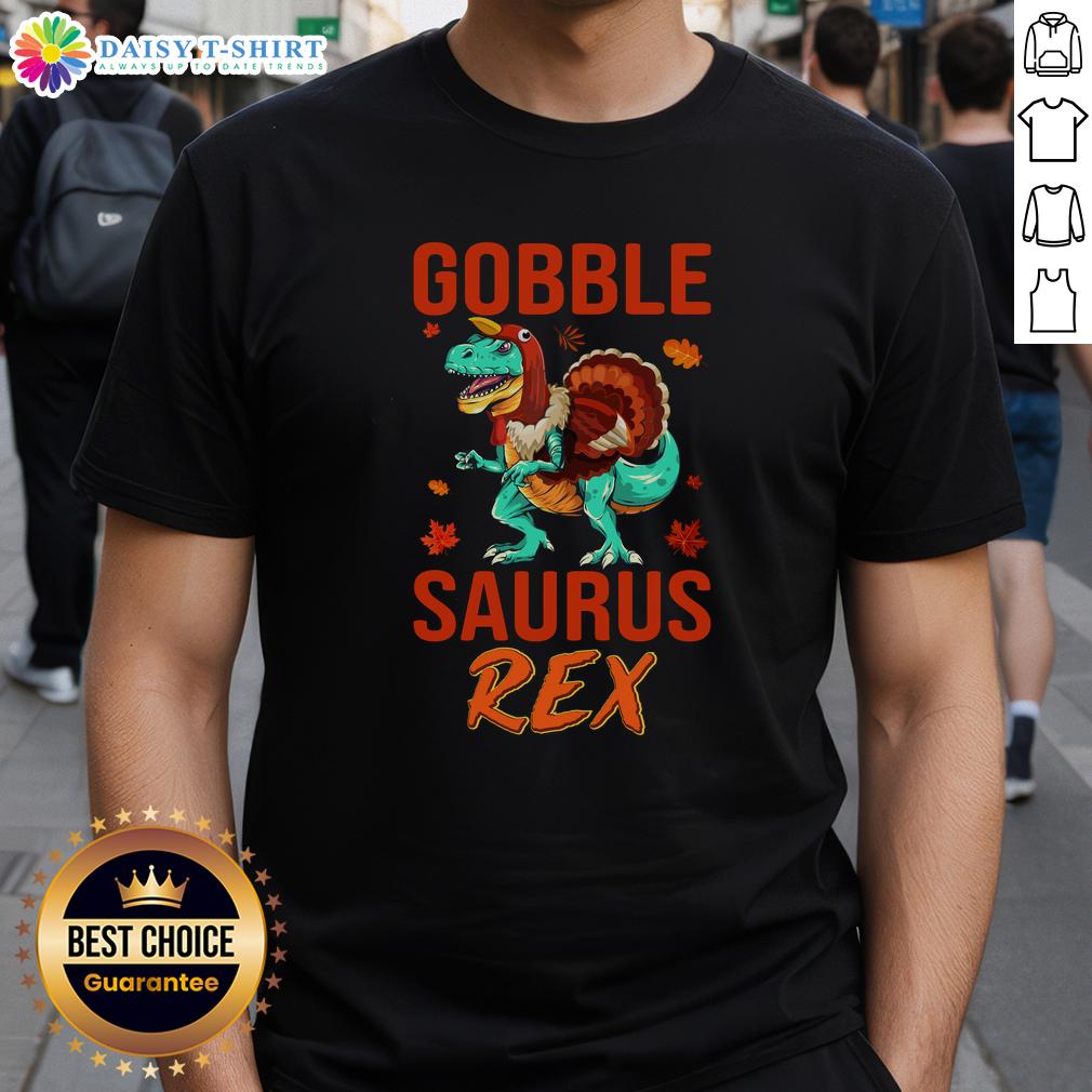 Original Gobble Saurus Rex Thanksgiving T Shirt Original Gobble Saurus Rex Thanksgiving T-Shirt featuring a fun dinosaur design perfect for festive celebrations.