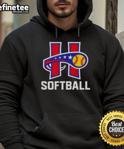 Original Heritage Softball Eagles Hoodie in navy blue, featuring a bold eagle logo and a comfortable, stylish design.