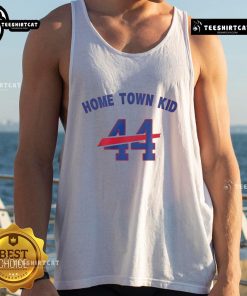 Original Home Town Kid 44 Buffalo Bills tank top featuring team colors and logo, perfect for fans and casual wear.