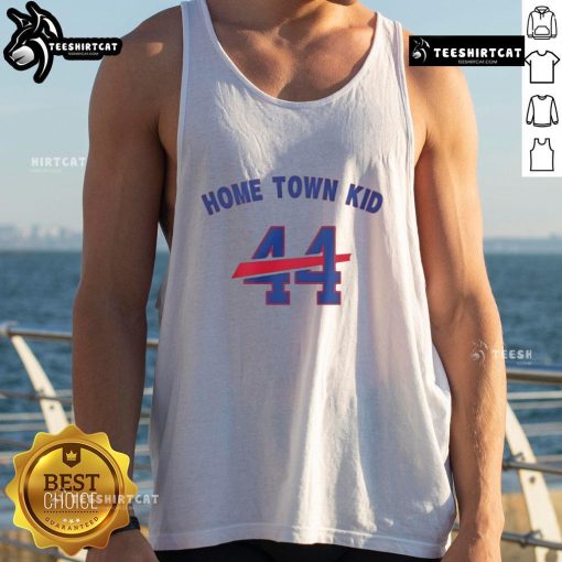 Original Home Town Kid 44 Buffalo Bills tank top featuring team colors and logo, perfect for fans and casual wear.