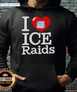 Original I Love Ice Raids Hoodie featuring a stylish design perfect for fans of the Ice Raids culture and apparel.