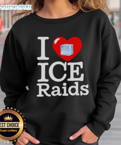 Original I Love Ice Raids Sweatshirt featuring a stylish design perfect for ice raid enthusiasts and casual wear.