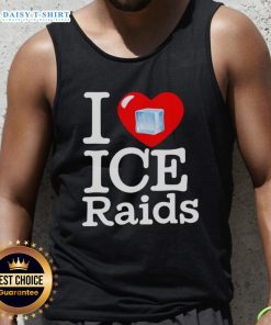 Original I Love Ice Raids tank top featuring a stylish design, perfect for casual summer wear and ice raid enthusiasts.
