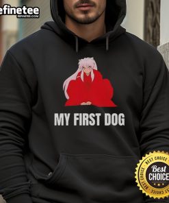 Original Inuyasha My First Dog Hoodie featuring vibrant anime design for fans of the classic series.