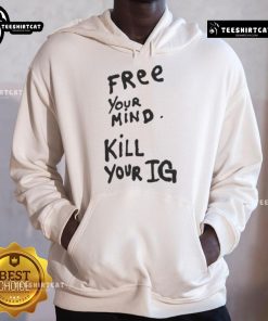 Original Joey Valence in a 'Free Your Mind, Kill Your IG' hoodie, showcasing a stylish streetwear look.