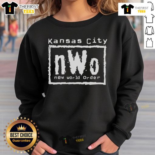 Original Kansas City nWo New World Order Sweatshirt featuring iconic design and comfortable fit for fans.