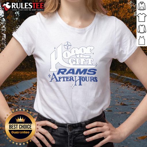 Original Los Angeles Rams Honor The Gift After Hours Ladies Tee in stylish design, perfect for Rams fans and casual wear.