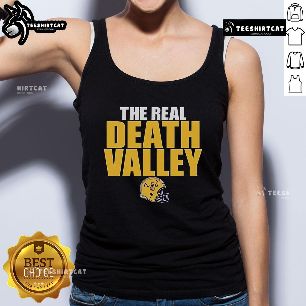 Original Lsu Tigers The Real Death Valley Helmet 2025 Tank Top Original LSU Tigers The Real Death Valley Helmet 2025 tank top featuring vibrant team colors and iconic logo design.