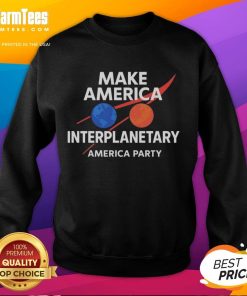 Original Make America Interplanetary sweatshirt featuring Elon Musk design for a stylish, patriotic look.
