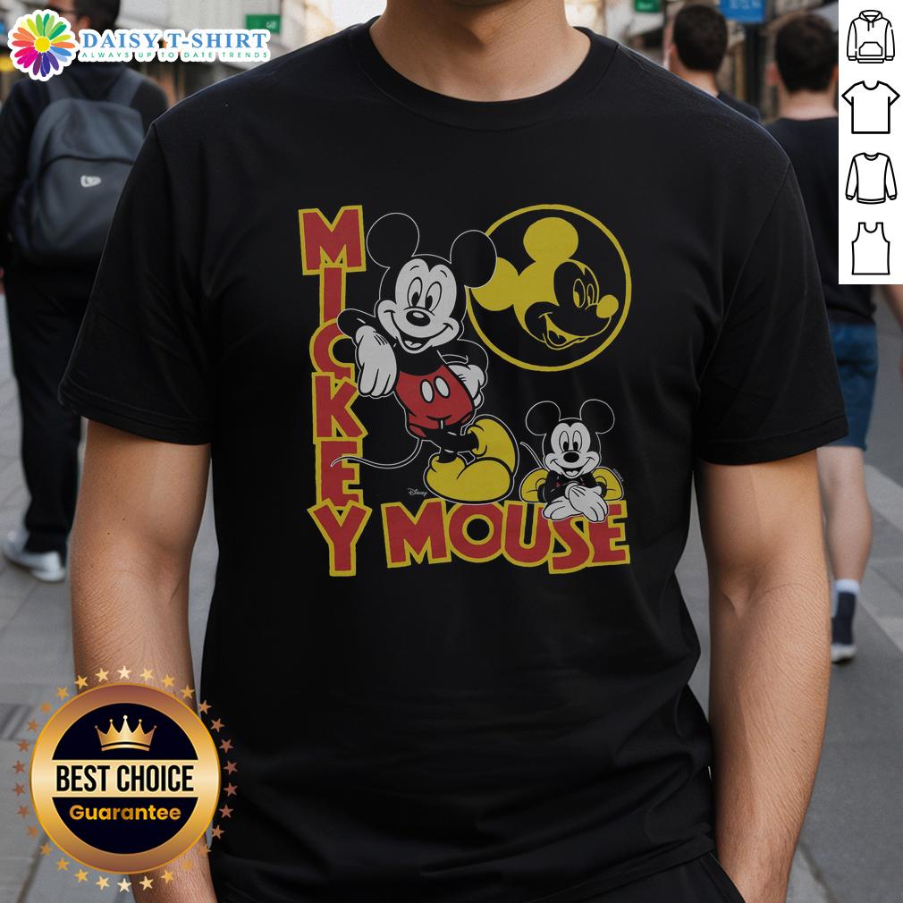 Original Mickey Mouse Poses T Shirt Alt Text: Original Mickey Mouse Poses T-Shirt featuring classic Mickey designs in vibrant colors on a stylish cotton fabric.