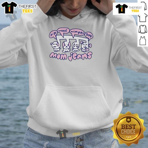 Stylish Original Mom Jeans paired with Pip Woof Wimper Yap Hoodie, perfect for a trendy casual look.