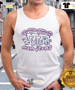 Original mom jeans paired with Pip Woof Wimper Yap tank top, showcasing a trendy, casual outfit for stylish women.