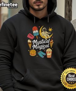 Original mystical magical country American hoodie featuring vibrant colors and unique design for casual wear.