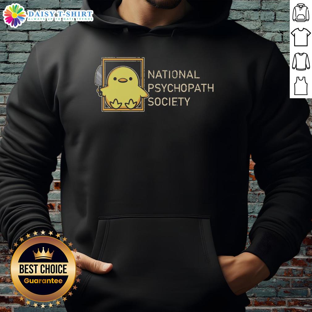 Original National Psychopath Society Hoodie Original National Psychopath Society Hoodie featuring bold logo design on a stylish black background.
