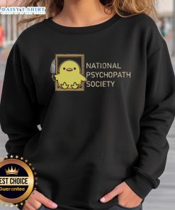 Original National Psychopath Society Sweatshirt featuring unique design and comfortable fit for fans of the society.