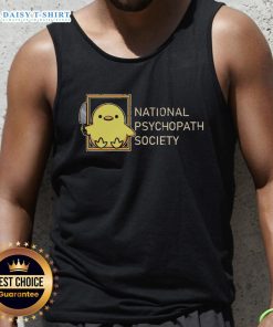 Original National Psychopath Society tank top featuring bold graphic design and comfortable fit for casual wear.