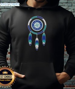 Original Native American Indians X Seattle Mariners baseball hoodie featuring vibrant team colors and unique design.