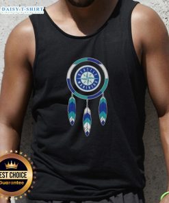 Original Native American Indians X Seattle Mariners baseball tank top featuring vibrant colors and unique design.