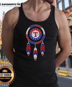 Original Native American Indians X Texas Rangers baseball tank top featuring vibrant design and unique cultural elements.