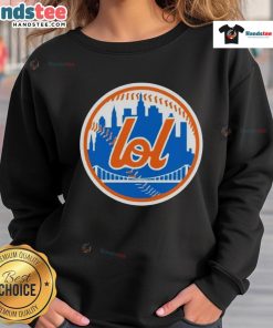 Original New York Mets LOL logo sweatshirt featuring a vibrant design, perfect for fans and collectors alike.