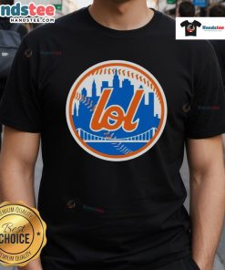 Original New York Mets LOL Logo T-Shirt showcasing vibrant colors and classic design, perfect for baseball fans.
