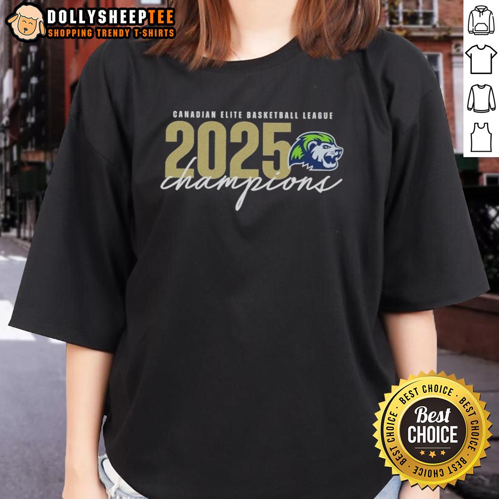 Original Niagara River Lions Cebl Championship 2025 Ladies Tee Alt Text: Original Niagara River Lions CEBL Championship 2025 ladies tee featuring vibrant team colors and logo.