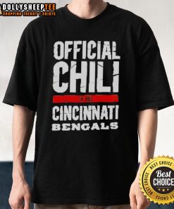 Alt Text: Original Official Chili of the Cincinnati Bengals T-Shirt featuring bold team colors and logo, perfect for fans.