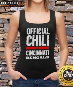 Original Official Chili of the Cincinnati Bengals tank top featuring team colors and logo for fans and sports enthusiasts.