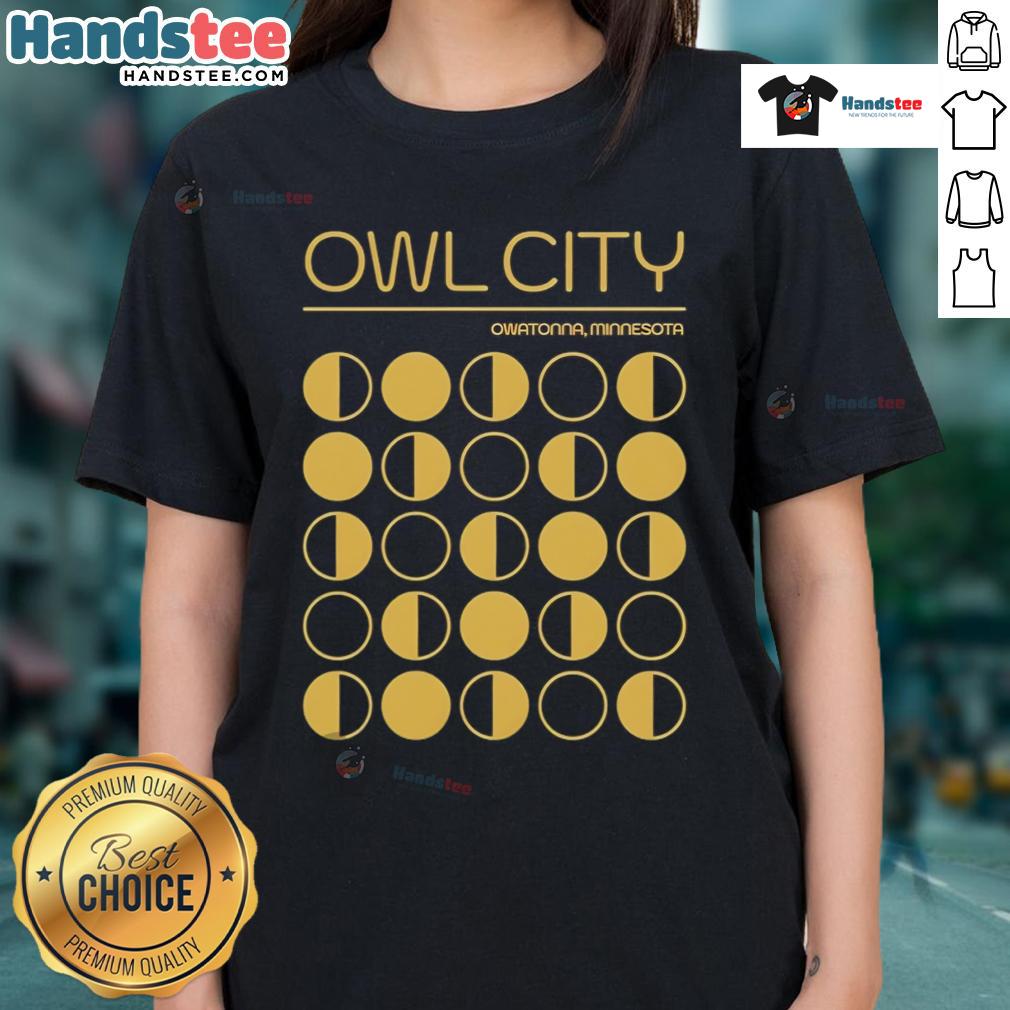 Original Owl City Owatonna Minnesota Ladies Tee Original Owl City Owatonna Minnesota ladies tee featuring a stylish design, perfect for fans of the band and casual wear.