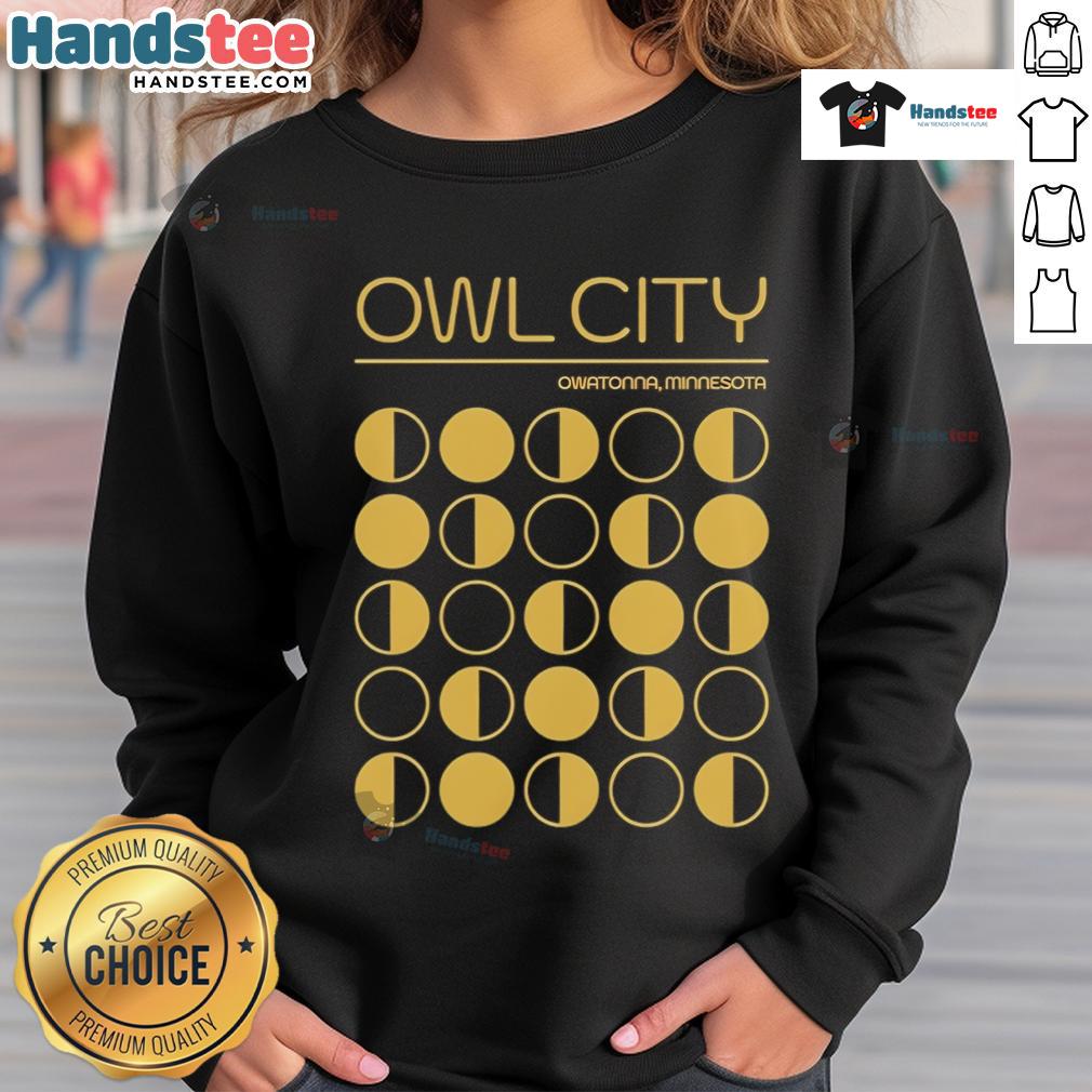 Original Owl City Owatonna Minnesota Sweatshirt Original Owl City Owatonna Minnesota sweatshirt featuring vibrant design and cozy fabric, perfect for fans and locals.