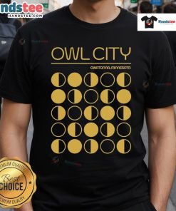 Original Owl City Owatonna Minnesota T-Shirt featuring vibrant graphics and a stylish design for fans and collectors.