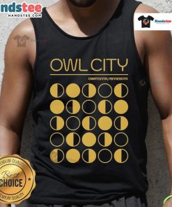 Original Owl City Owatonna Minnesota tank top featuring vibrant graphics and comfortable fit for fans and casual wear.