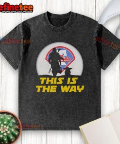 Original Philadelphia Phillies Star Wars 'This Is The Way' washed t-shirt featuring unique design and vibrant colors.