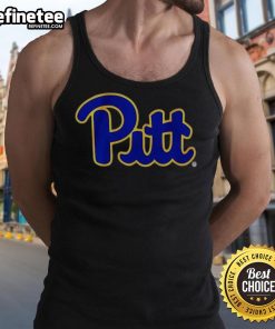 Original Pittsburgh Panthers Football primary logo tank top featuring bold colors and design for sports fans.