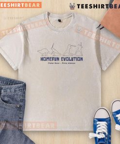 Original Polar Bear Pete Alonso Homerun Evolution washed t-shirt showcasing a unique design for baseball fans.