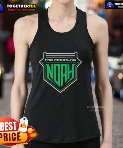 Original Pro Wrestling Noah logo tank top featuring bold graphics and a stylish design for wrestling fans.