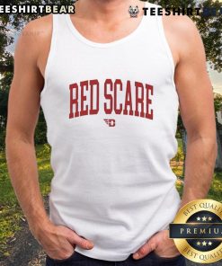 Original Red Scare Dayton Flyers tank top featuring bold team logo and vibrant colors, perfect for fans and casual wear.