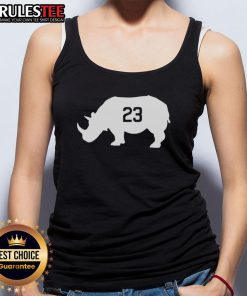 Alt Text: Original Ryne Sandberg Chicago Cubs tank top featuring Ryno Rhino 23 design, perfect for baseball fans and collectors.