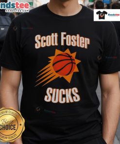 Original Scott Foster Sucks Throw Basketball T-Shirt featuring bold graphics for fans of basketball and Scott Foster.