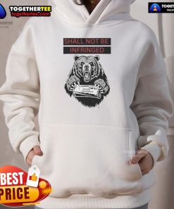 Original Shall Not Be Infringed 2A Second Amendment Hoodie design featuring bold text and patriotic colors.