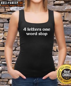 Original Shoosh Movement 4-Letter One Word Stop Tank Top in vibrant colors, perfect for casual summer wear.