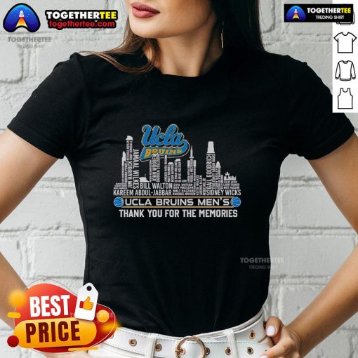 Original Skyline City UCLA Bruins Men's 'Thank You For The Memories' Ladies Tee featuring vibrant design and team spirit.