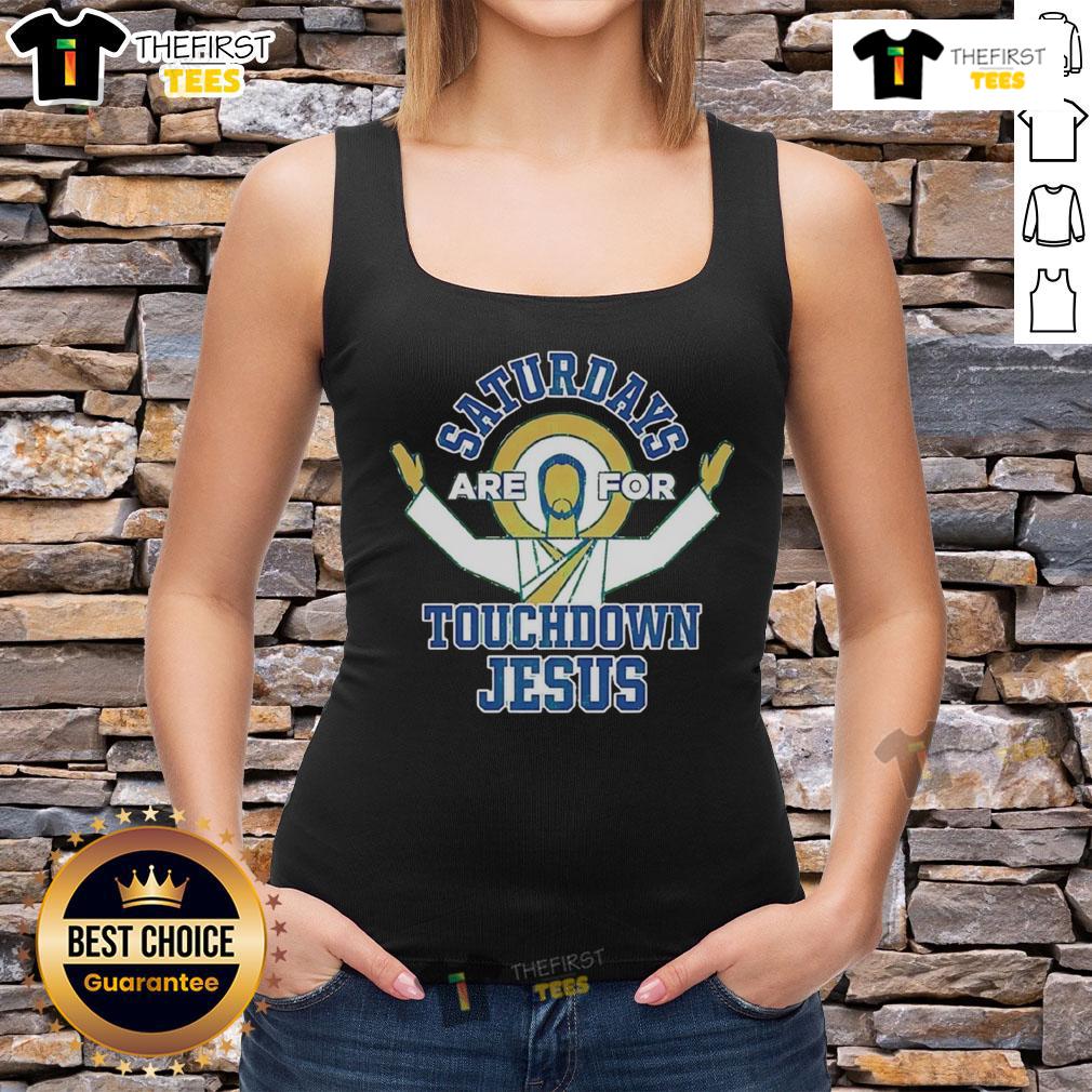 Original Smack Apparel Saturdays Touchdown Jesus Tank Top Original Smack Apparel Saturdays Touchdown Jesus Tank Top featuring a vibrant design perfect for game day wear.